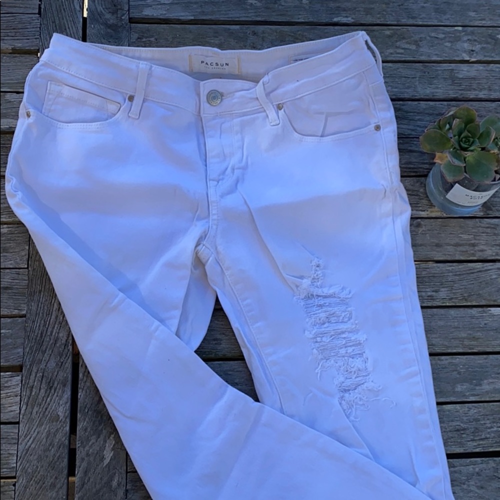 NWOT Low-Rise White PacSun Jeans - Picture 5 of 9